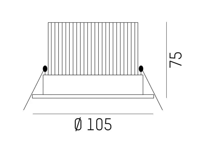 SUNRAY I R EINBAUSTRAHLER WEISS 10W/14W 3000K DALI
