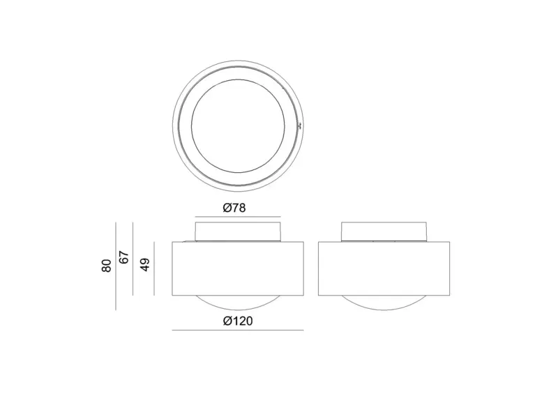 MAG SD TURN WAND-DECKEN AUFBAULEUCHTE WEISS 13W 3000K TRIAC