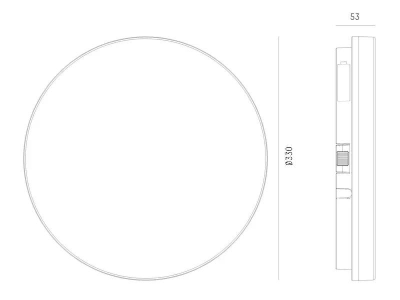 MUSO ROUND SD DECKENAUFBAULEUCHTE WEISS 24W  	4000K