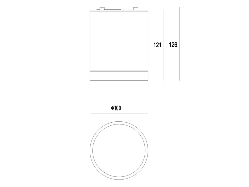 FORIS ROUND SD DECKENAUFBAULEUCHTE ANTHRAZIT 11W 2700/3000K