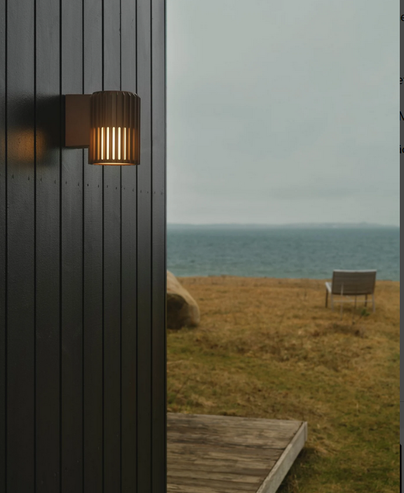 Aludra Wandleuchte Seaside metallisch braun E27 IP54
