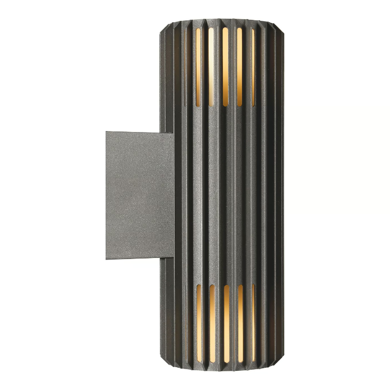 Aludra Double Wandleuchte Seaside antracit 2xE27 IP54