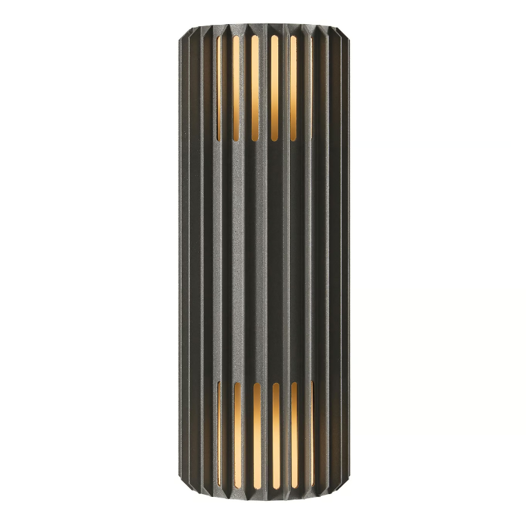 Aludra Double Wandleuchte Seaside antracit 2xE27 IP54