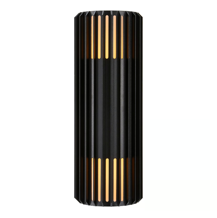 Aludra Double Wandleuchte Seaside schwarz 2xE27 IP54