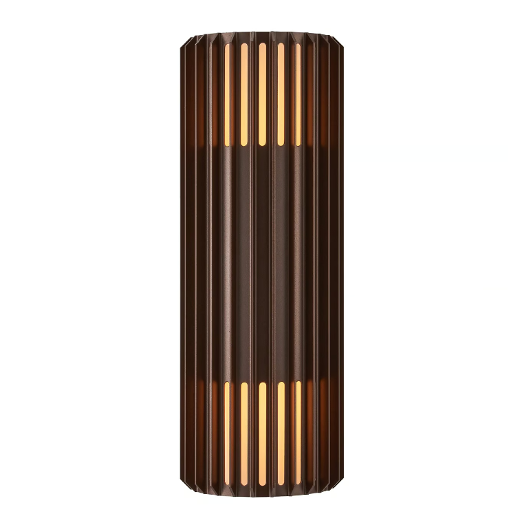 Aludra Double Wandleuchte Seaside metallisch braun 2xE27 IP54