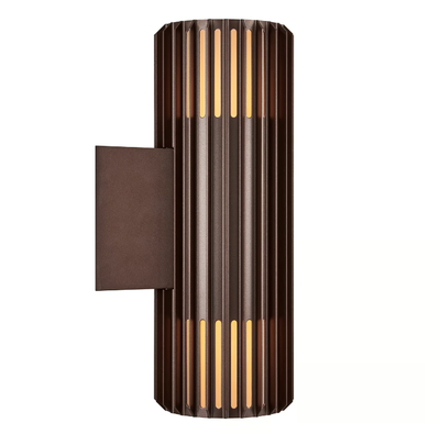 Aludra Double Wandleuchte Seaside metallisch braun 2xE27 IP54