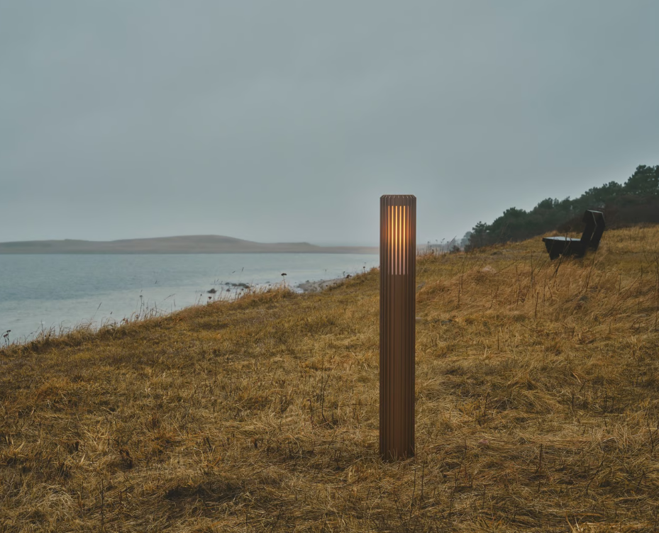 Aludra 95 Pollerleuchte Seaside metallisch braun E27 IP54
