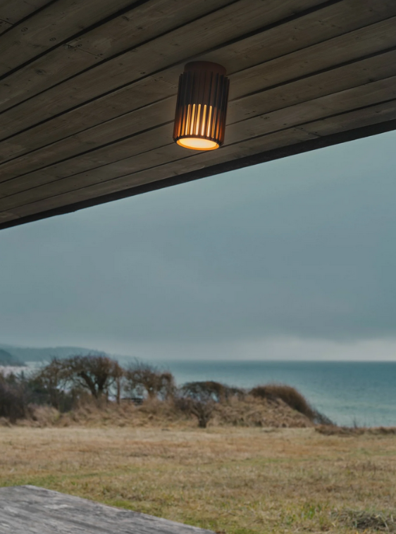 Aludra Deckenleuchte Seaside metallisch braun E27 IP54