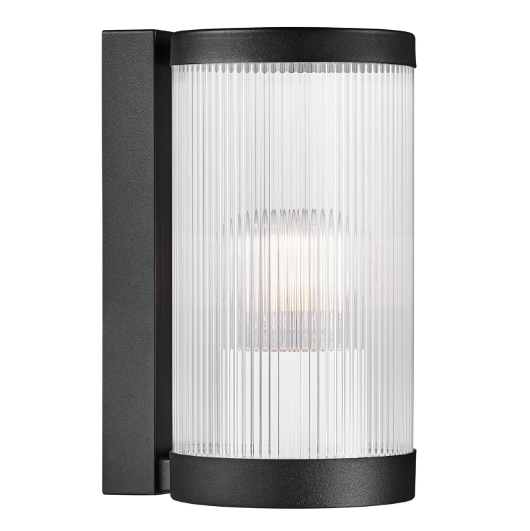 Coupar Wandleuchte Schwarz E27 IP54