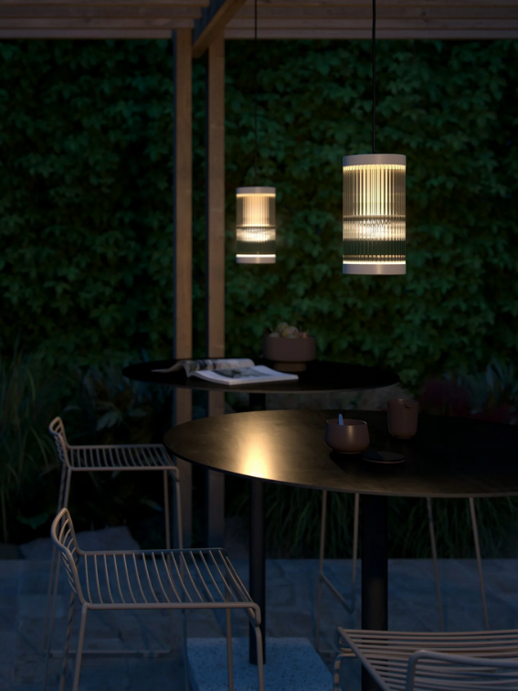 Coupar Outdoor Pendelleuchte Weiss E27 IP33