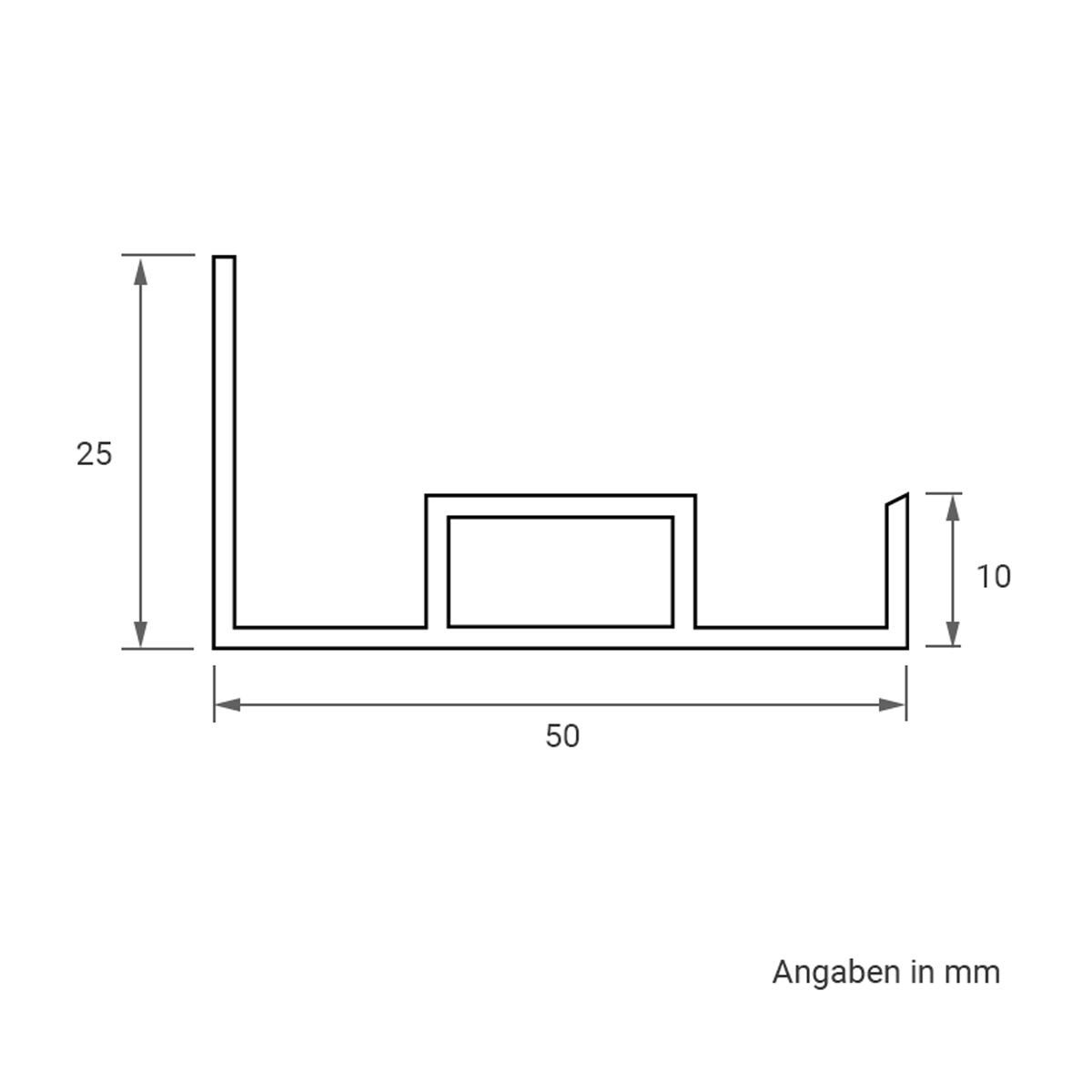 LED Panel Aufbaurahmen Click 150x30cm weiß