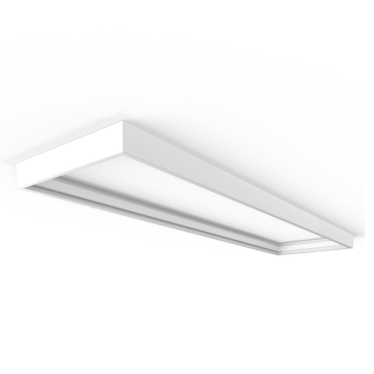 LED Panel Aufbaurahmen Click 150x30cm weiß