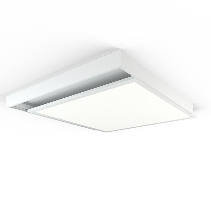 LED Panel Aufbaurahmen Click 62x62cm weiß