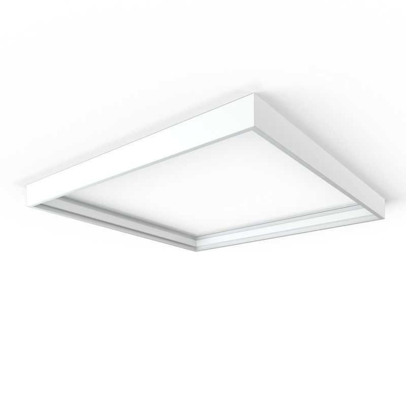 LED Panel Aufbaurahmen Click 62x62cm weiß