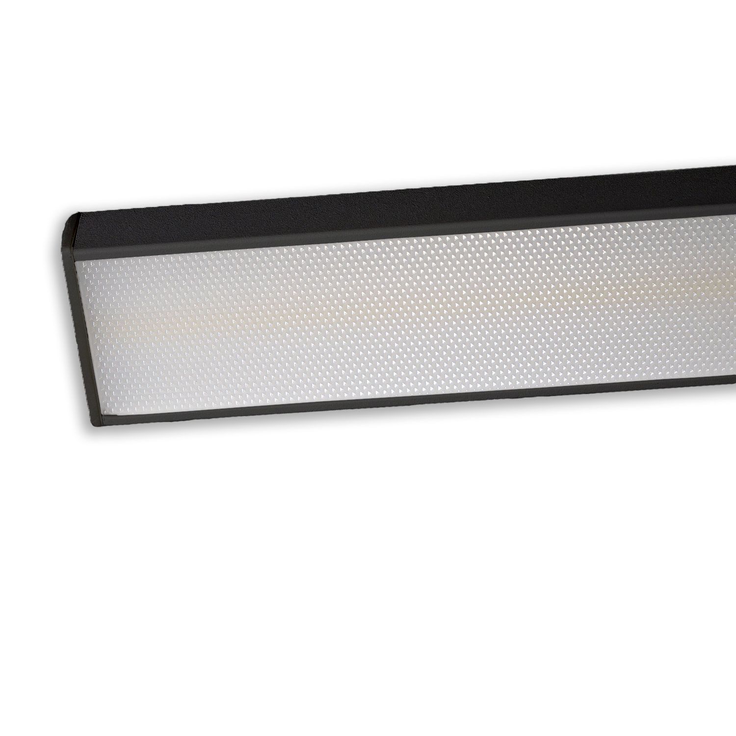 3-PH Linearleuchte prismatisch, 60cm, 32W, schwarz, 3000|3500|4000K, CRI90, dimmbar