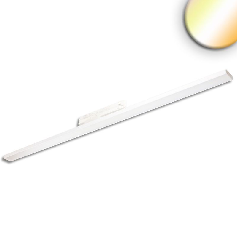 3-PH Linearleuchte prismatisch, 120cm, 40W, weiß, 3000|3500|4000K, CRI90, DALI dimmbar.