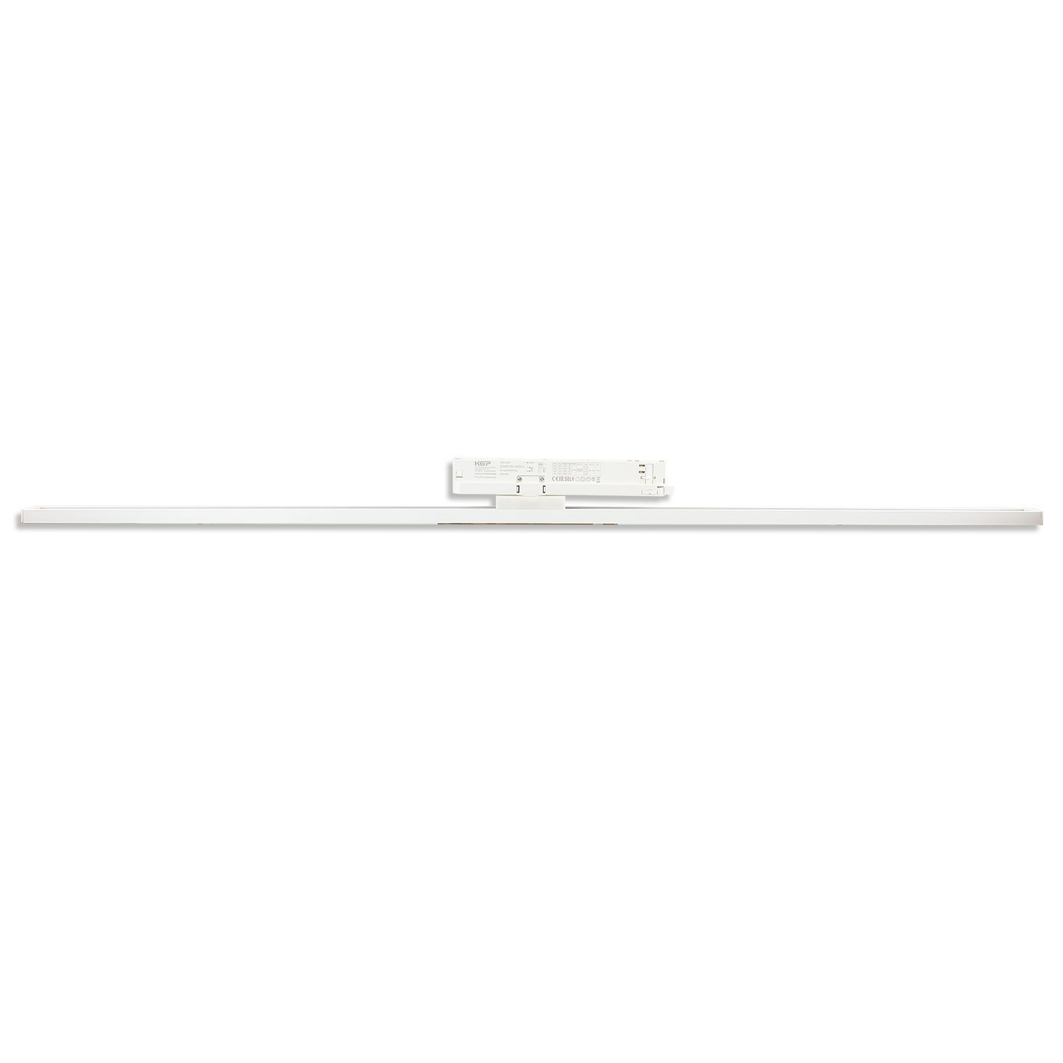 3-PH Linearleuchte prismatisch, 120cm, 40W, weiß, 3000|3500|4000K, CRI90, DALI dimmbar.