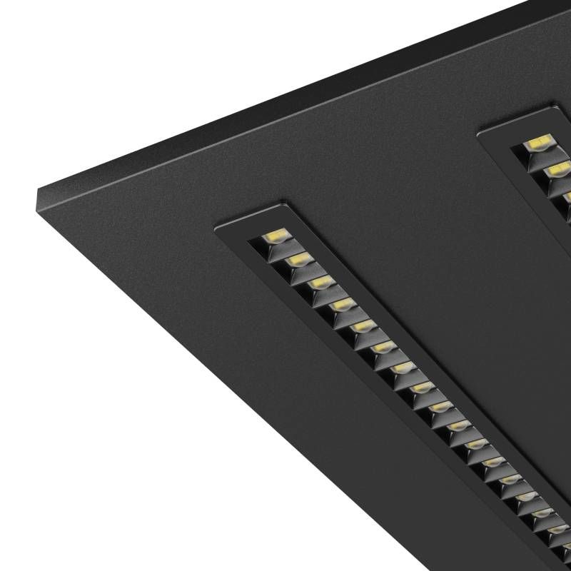 LED LOUVRE PANEEL | NOVA | 60X60CM | 36W | SCHWARZ | CCT-SCHALTER