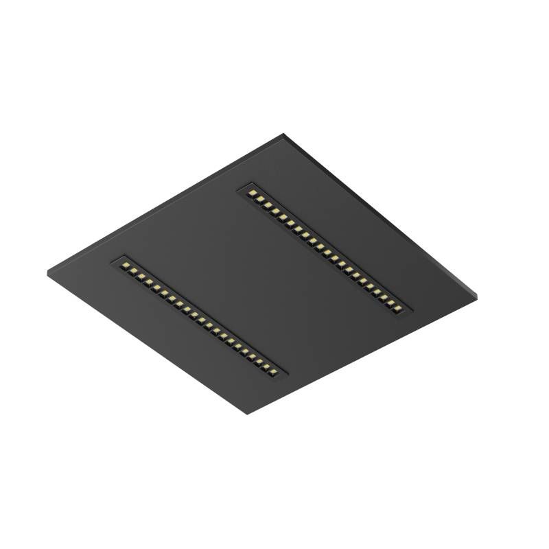 LED LOUVRE PANEEL | KASTRA | 60X60CM | 36W | SCHWARZ | CCT-SCHALTER