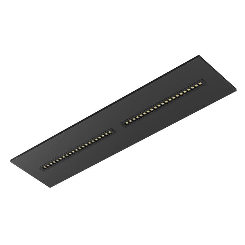 LED LOUVRE PANEEL | KASTRA | 120X30CM | 36W | SCHWARZ | CCT-SCHALTER