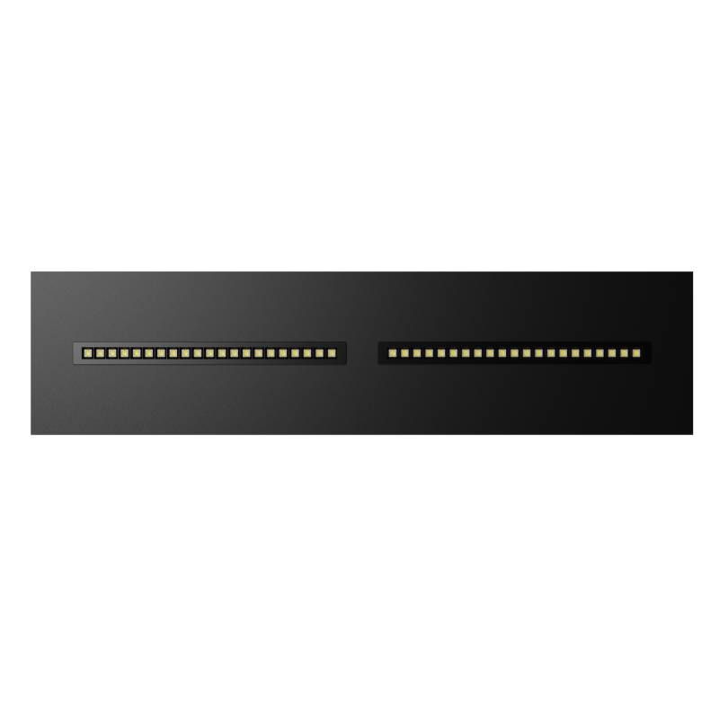 LED LOUVRE PANEEL | KASTRA | 120X30CM | 36W | SCHWARZ | CCT-SCHALTER