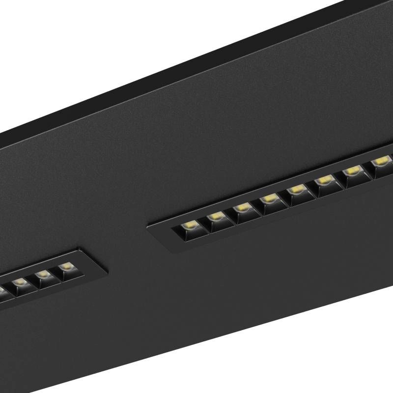 LED LOUVRE PANEEL | KASTRA | 120X30CM | 36W | SCHWARZ | CCT-SCHALTER