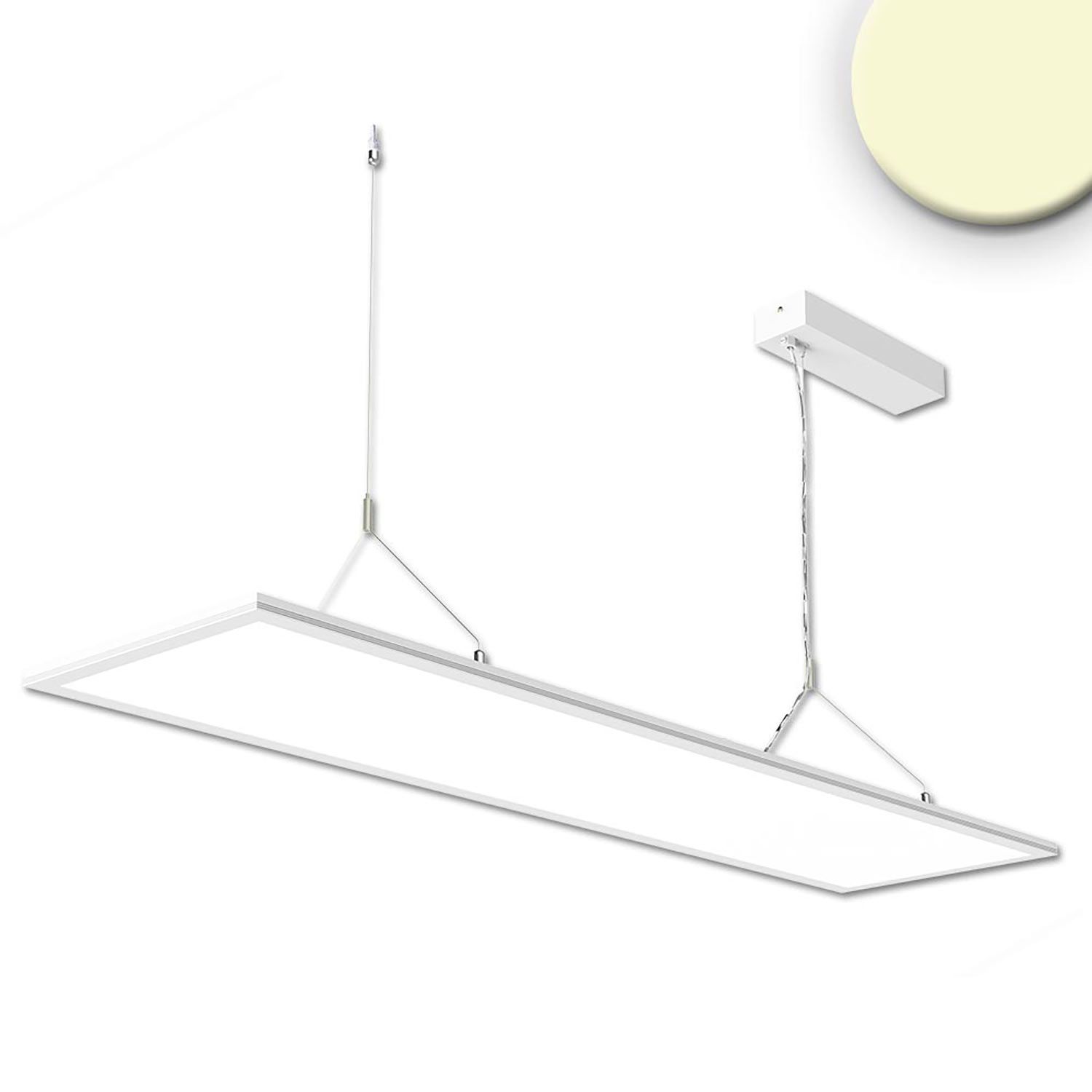 LED Office Hängeleuchte Up&amp;Down, 20W+20W, 30x120cm, weiß, UGR&lt;19, 3000K, DALI dimmbar