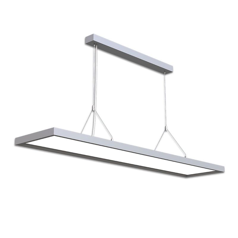LED Office Pro Pendelleuchte Up&amp;Down, 20W+40W, silber, UGR&lt;19, 4000K, 1-10V dimmbar
