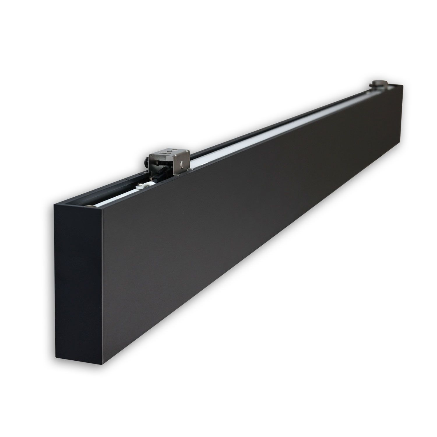 LED Hängeleuchte Raster UGR&lt;19, 36°, 120cm, schwarz, 30W, 3000K, DALI dimmbar