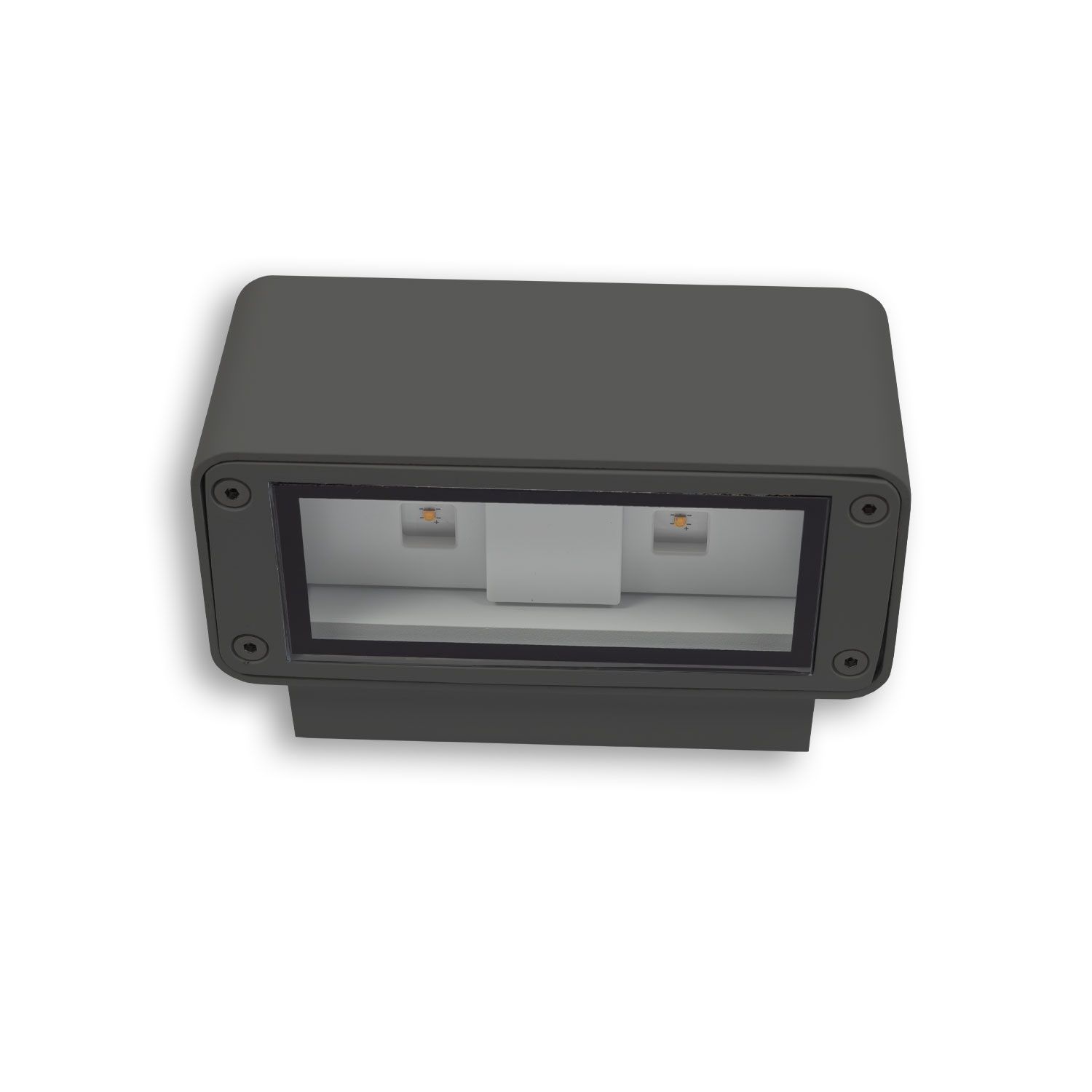 LED Wandleuchte Up&amp;Down 4x3W CREE, IP54, anthrazit, warmweiß