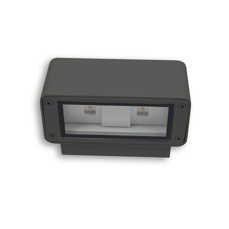 LED Wandleuchte Up&amp;Down 4x3W CREE, IP54, anthrazit, warmweiß