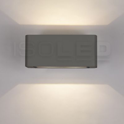 LED Wandleuchte Up&amp;Down 4x3W CREE, IP54, anthrazit, warmweiß