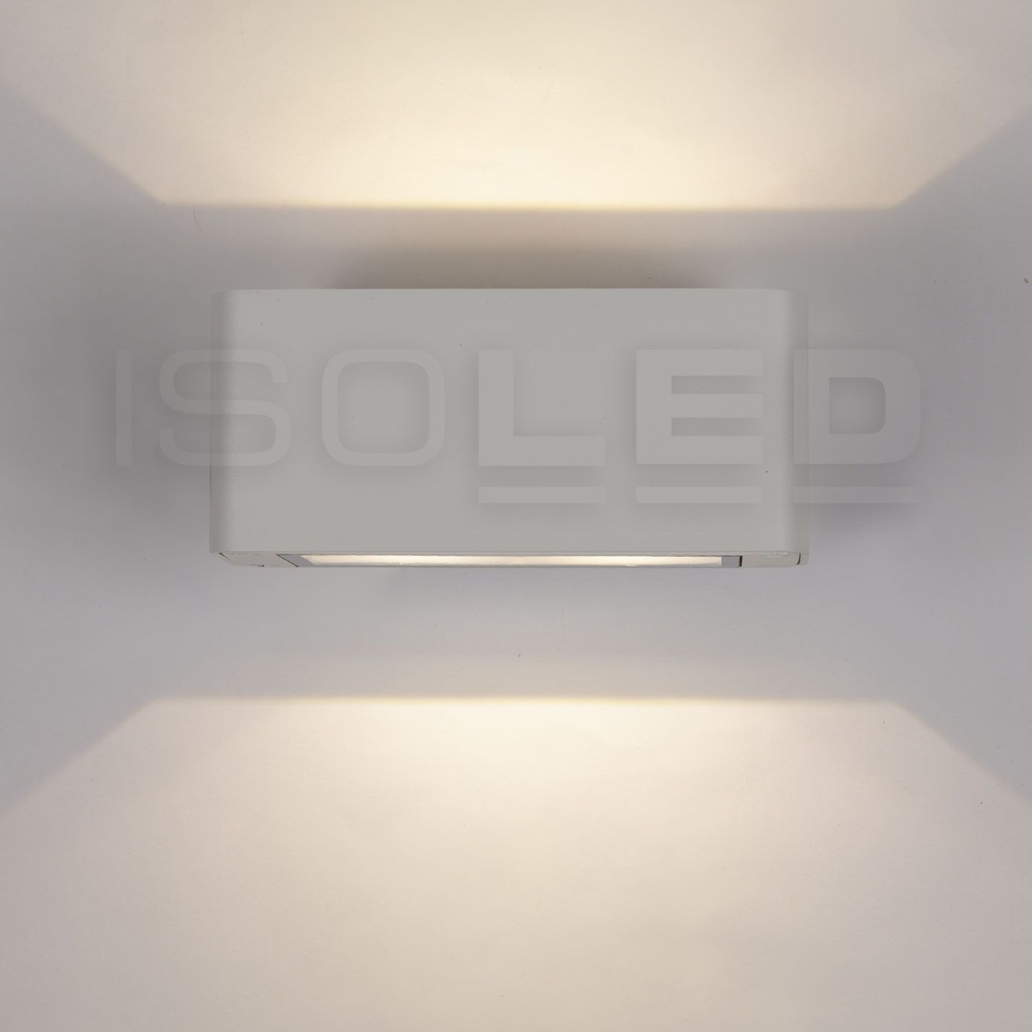 LED Wandleuchte Up&amp;Down 4x3W CREE, IP54, weiß, warmweiß