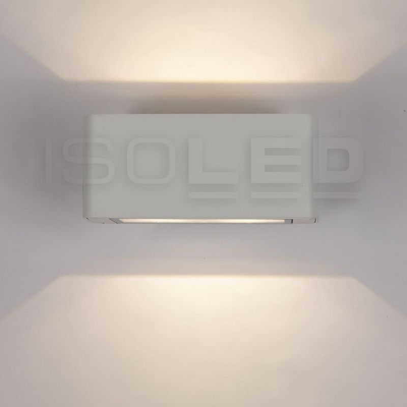 LED Wandleuchte Up&amp;Down 4x3W IP54, weiß, warmweiß