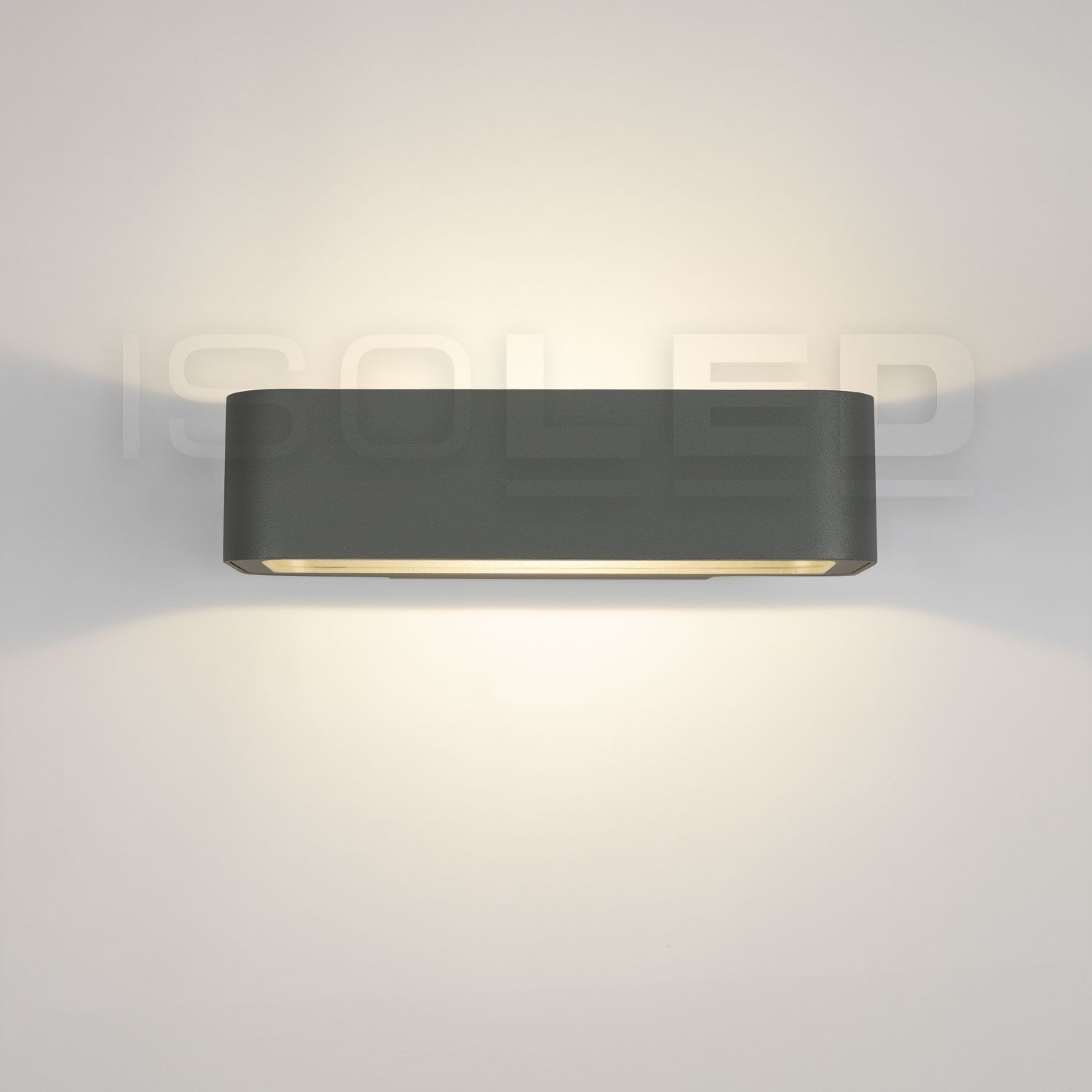 LED Wandleuchte Up&amp;Down 1x7W CREE, IP54, anthrazit, warmweiß