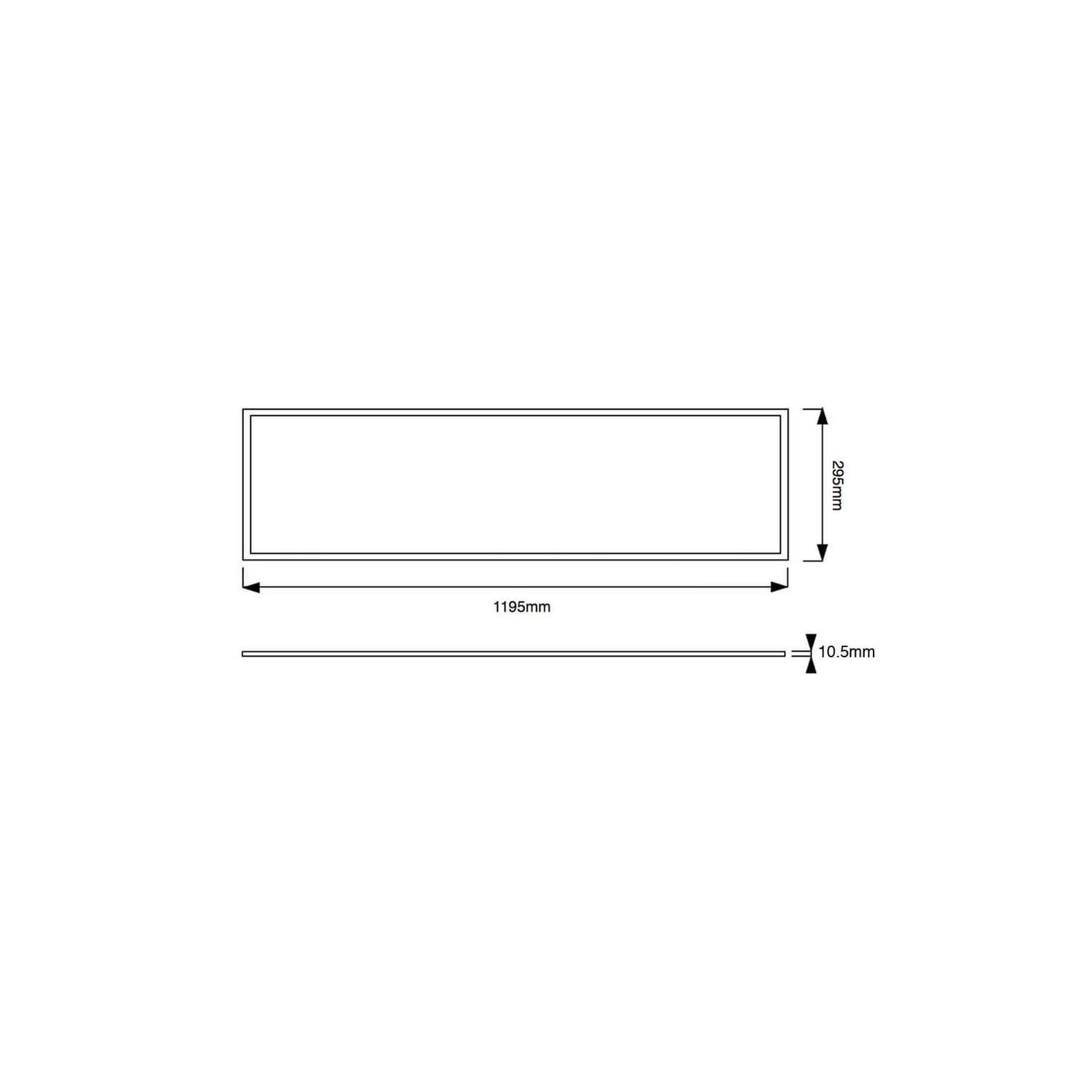LED Panel    V3.0 30W 4070lm - 840 Kaltweiß | 120x30cm - UGR &lt;19 - Dali Dimmbar