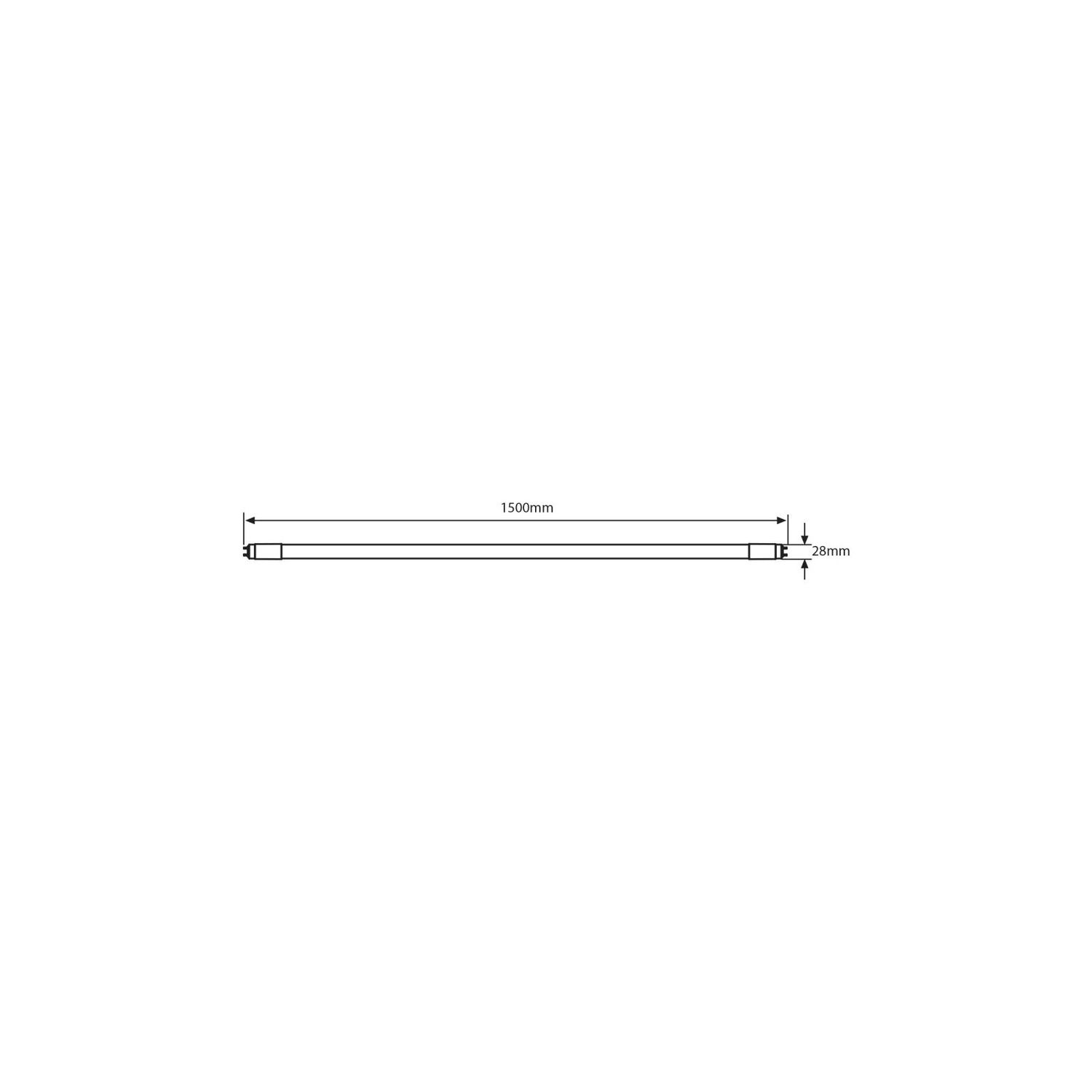 LED Röhre T8 Extreme (EM Mains) High Output 17W 2700lm - 865 Tageslichtweiß | 150cm - Ersatz Für 58W