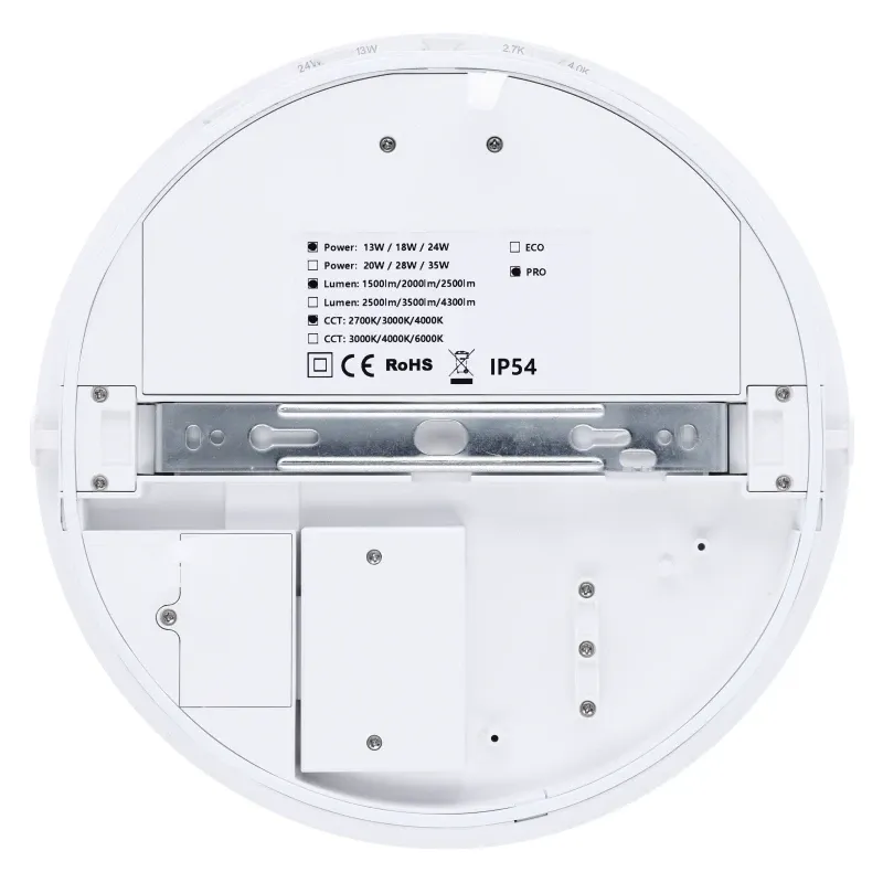 LED DECKEN-WANDLEUCHTE | NOMOS | DIMBAAR | IP54 | 24W-18W-13W | CCT