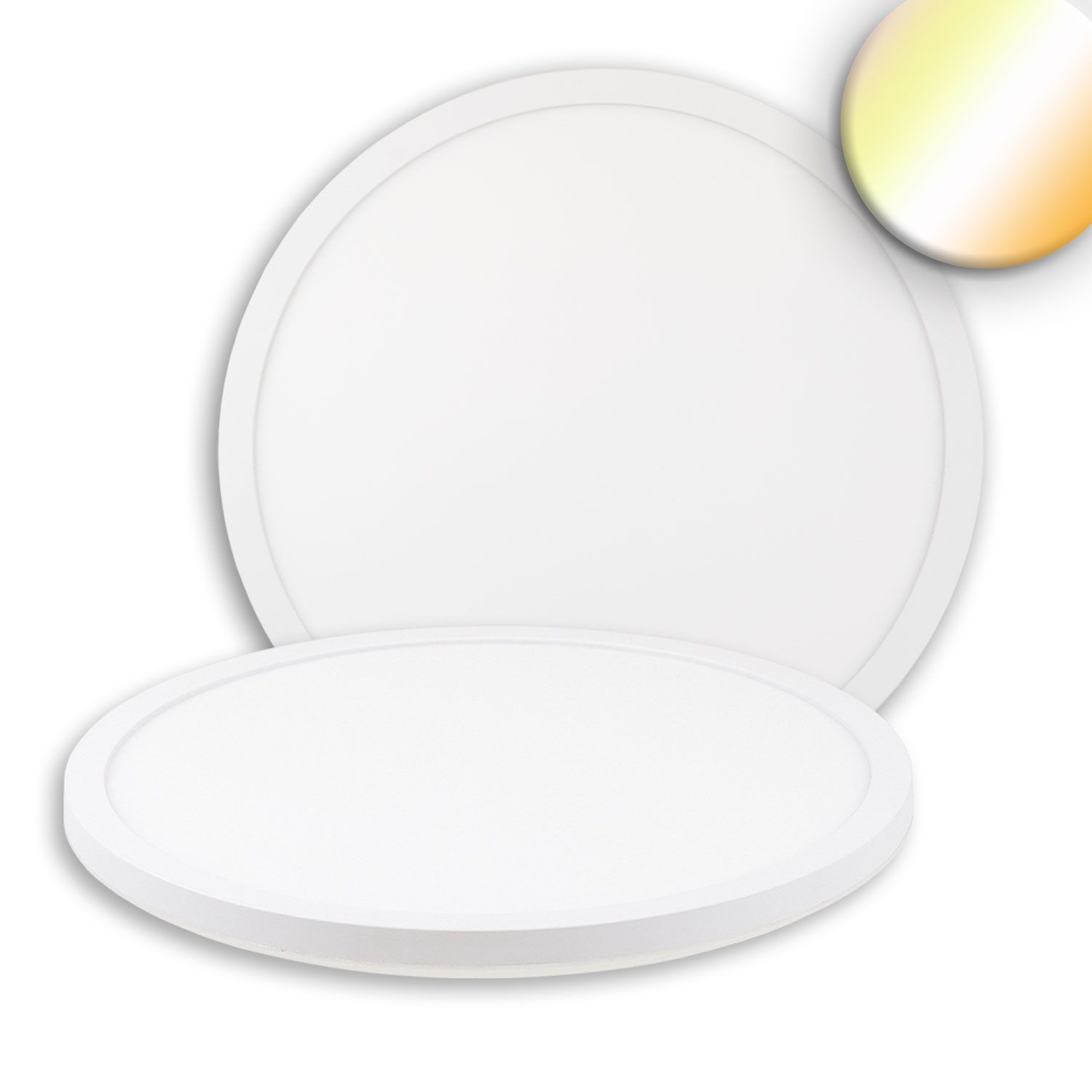 LED Deckenleuchte Slim400 PRO, 25W, weiß, rund, IP44, DN400, 3000|4000|5000K, Up&amp;Down