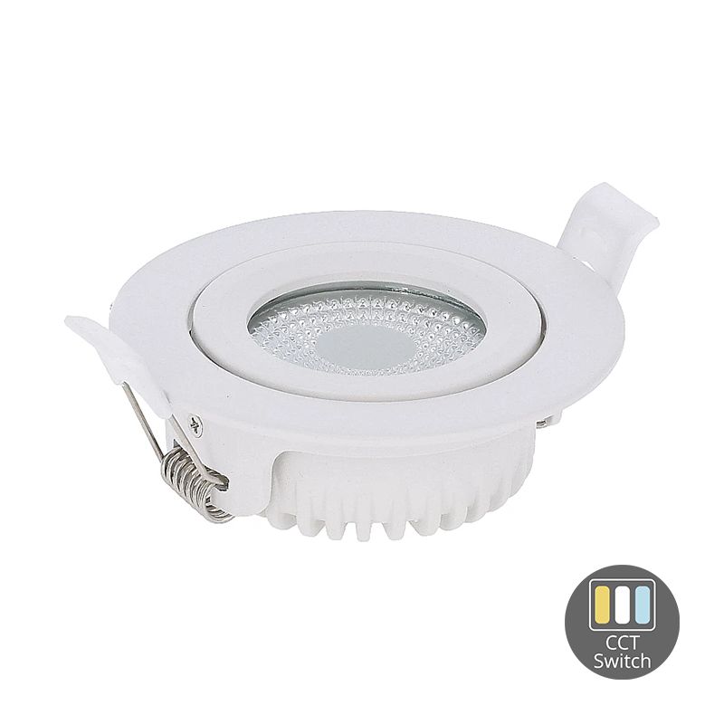 LED-EINBAUSTRAHLER | VARDA | SLIM-FIT | 6W | DIM | WEISS | CCT-SWITCH