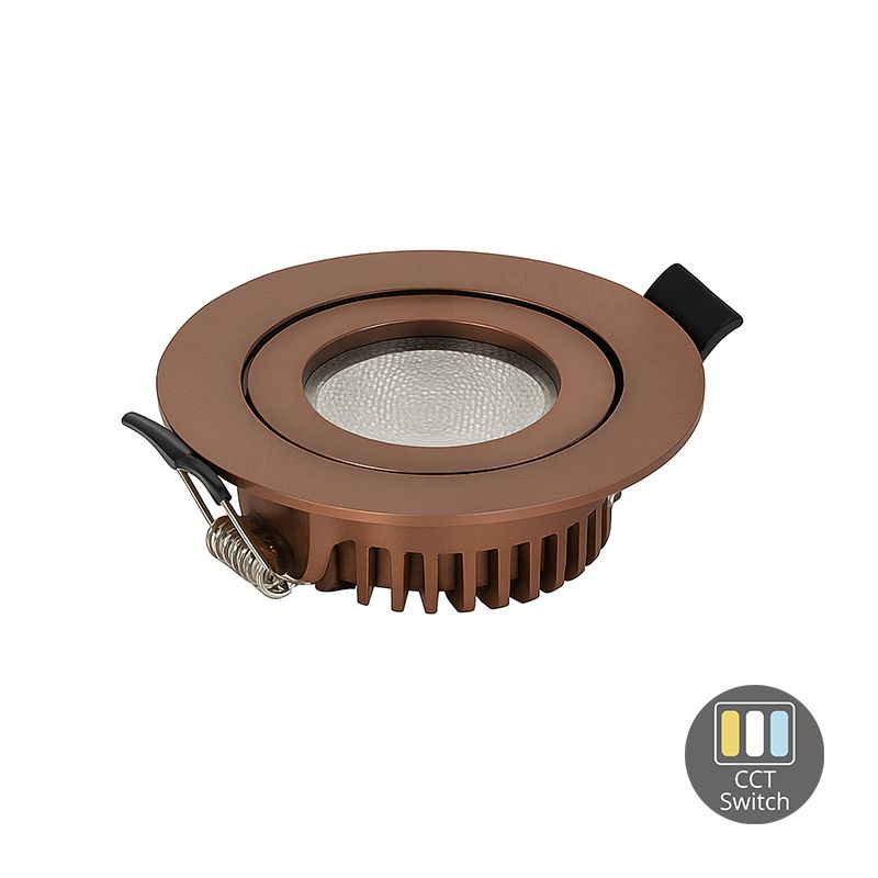 LED-EINBAUSTRAHLER | VARDA | SLIM-FIT | 6W | DIM | BRONZE | CCT-SWITCH