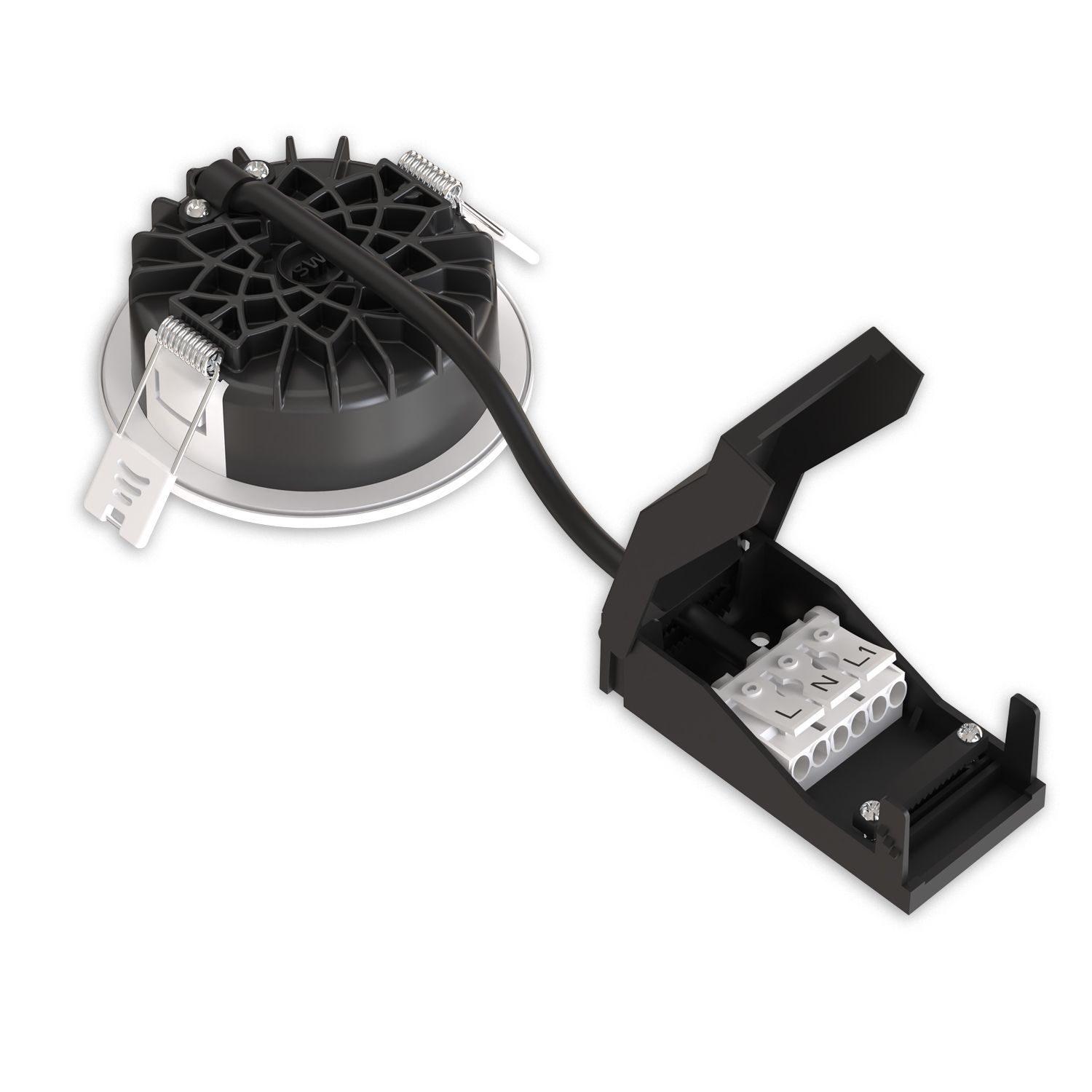 LED Einbaustrahler Vario-68, 6W, 60°, 2700|3000|4000|6000K, IP65, CRI90, weiß