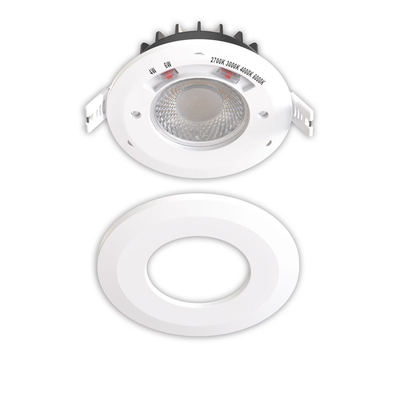 LED Einbaustrahler 6W, 60°, 2700|3000|4000|6000K, IP65, CRI90, weiß