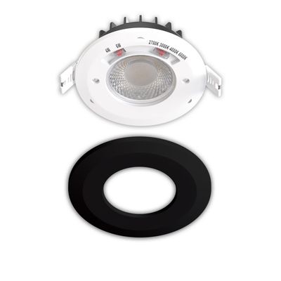 LED Einbaustrahler 6W, 60°, 2700|3000|4000|6000K, IP65, CRI90, schwarz