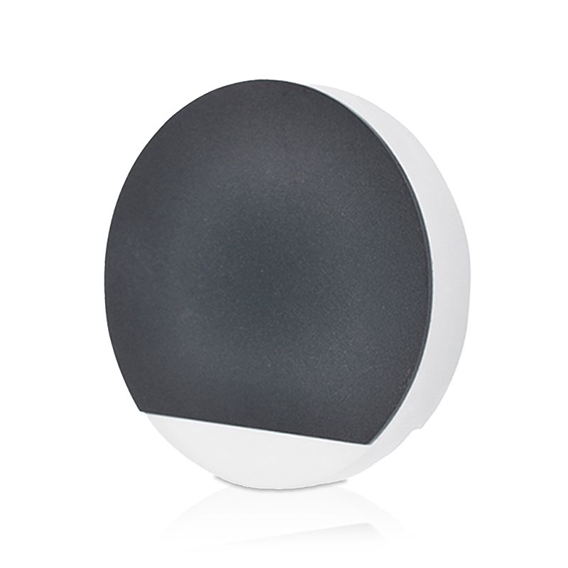 AUFSATZ FÜR TREPPENEINBAULEUCHTEN | SCHWARZ | RUND | UNTEN