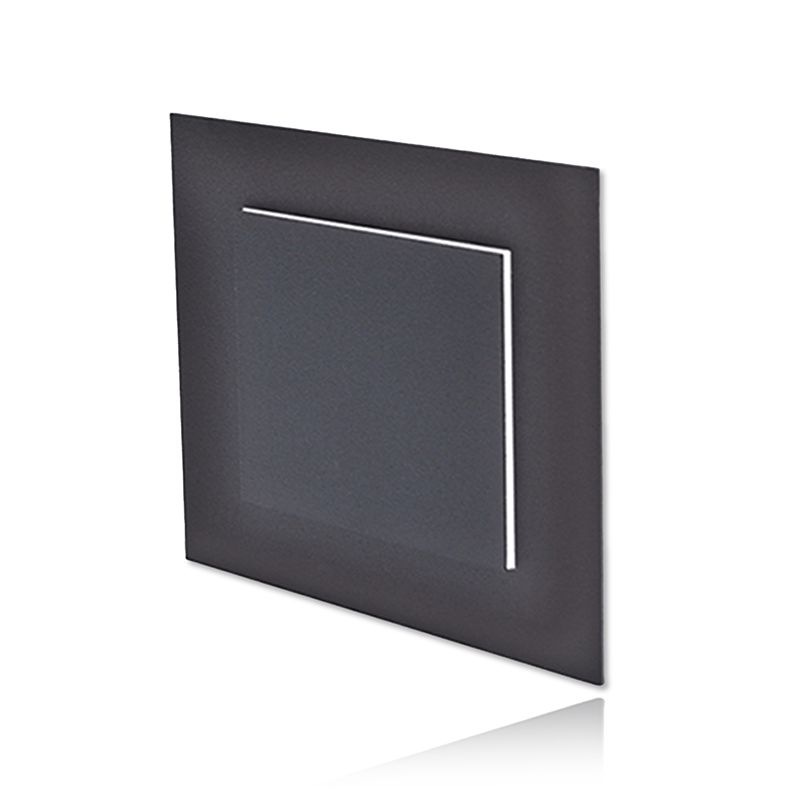 AUFSATZ FÜR TREPPENEINBAULEUCHTEN | SCHWARZ | OFFENES QUADRA