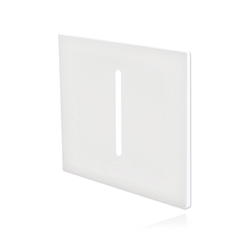 AUFSATZ FÜR TREPPENEINBAULEUCHTEN | WEISS | QUADRATISCH | MITTIG