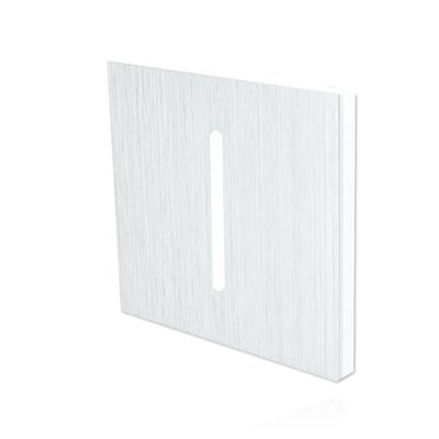 AUFSATZ FÜR TREPPENEINBAULEUCHTEN | ALUMINIUM | QUADRATISCH | MITTIG