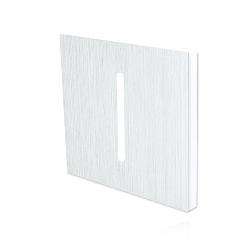 AUFSATZ FÜR TREPPENEINBAULEUCHTEN | ALUMINIUM | QUADRATISCH | MITTIG