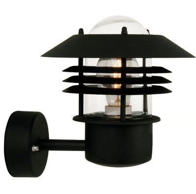 Vejers Up Wandleuchte Schwarz E27 IP54